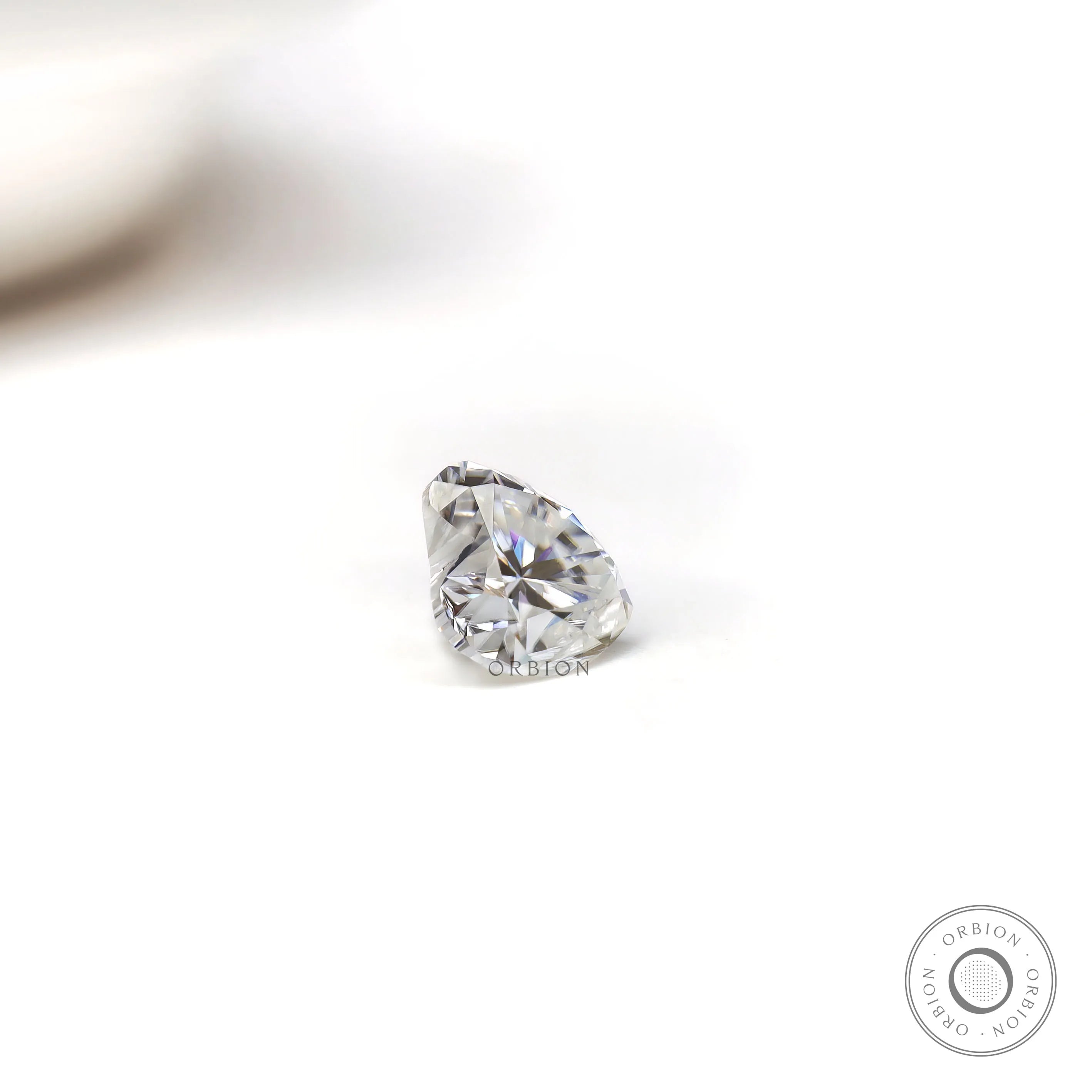 1 ct Brilliant cut moissanite in classic heart shape gemstone