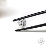 1 ct Heart shaped moissanite brilliant cut loose gemstone