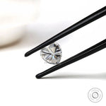 1 ct Loose heart moissanite with high brilliance sparkle