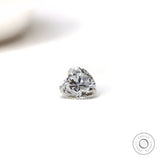Heart cut moissanite 1 ct for engagement ring setting