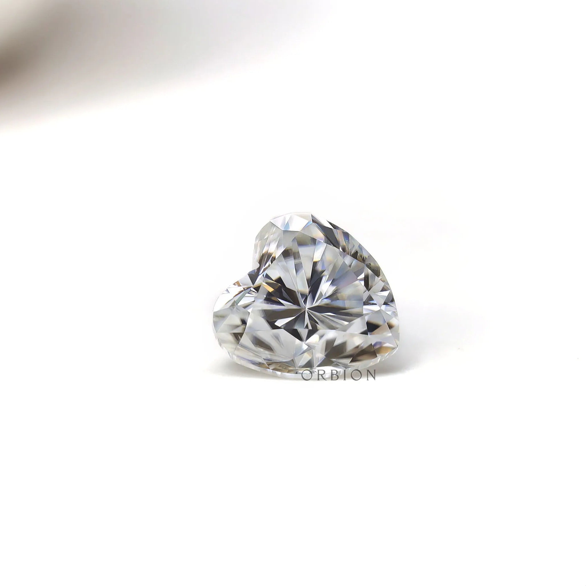 Heart cut moissanite 1 ct for engagement ring setting