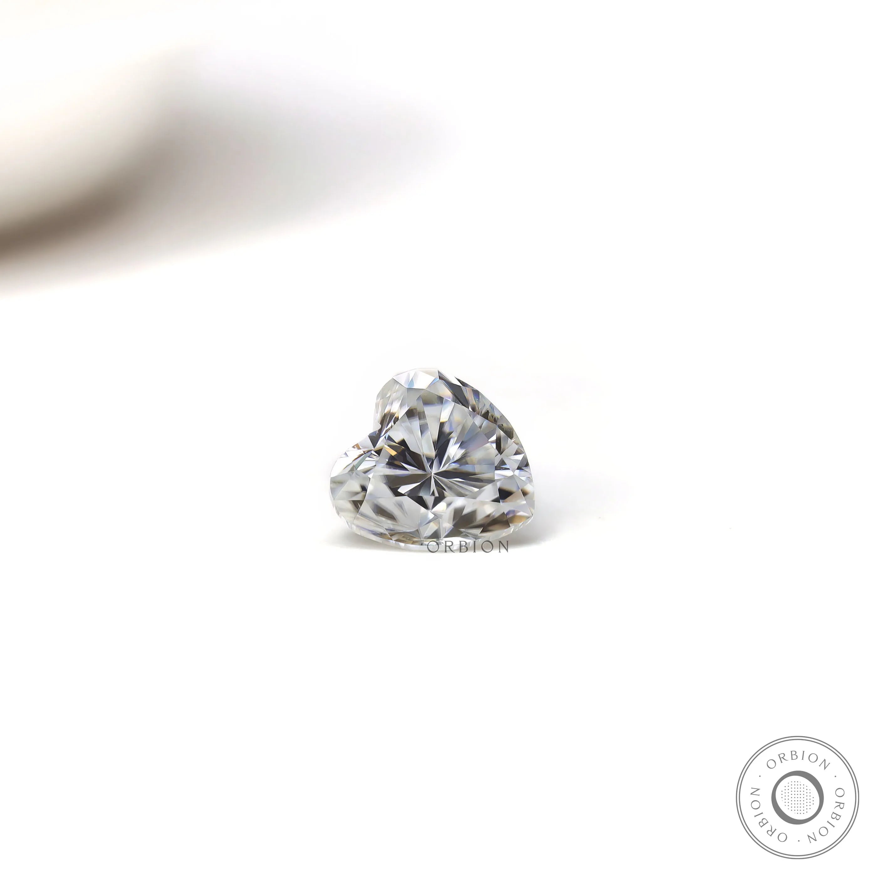 Heart cut moissanite 1 ct for engagement ring setting