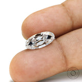 Custom jewelry colorless moval moissanite 2.50 ct old mine cut loose stone