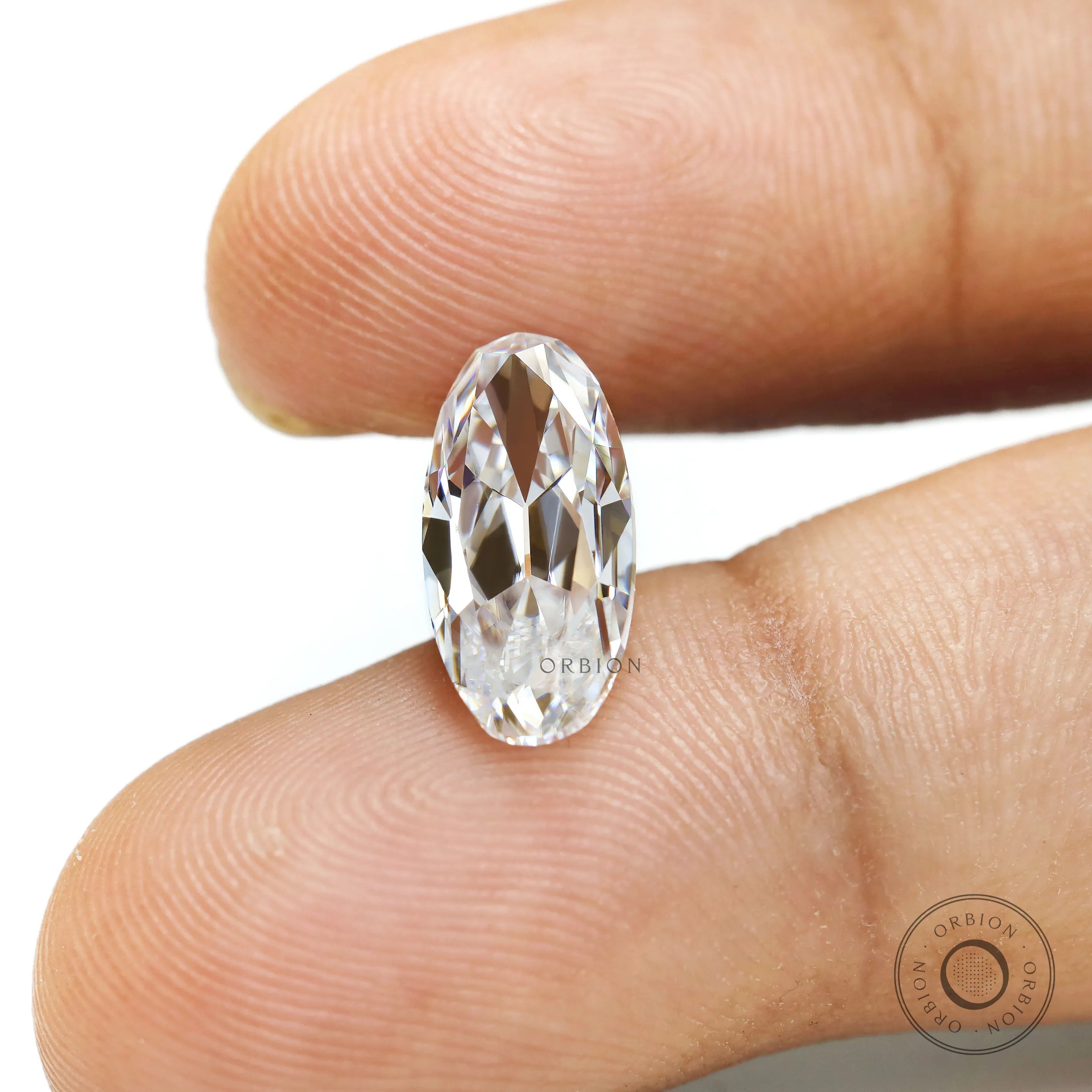 Vintage cut moval moissanite loose stone 2.50 Ct