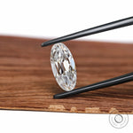 Antique moval cut moissanite 2.50 ct with colorless vintage brilliance