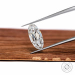 Colorless moval cut moissanite 2.50 ct antique old mine cut stone