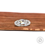 Loose antique moval moissanite 2.50 ct colorless fine gemstone