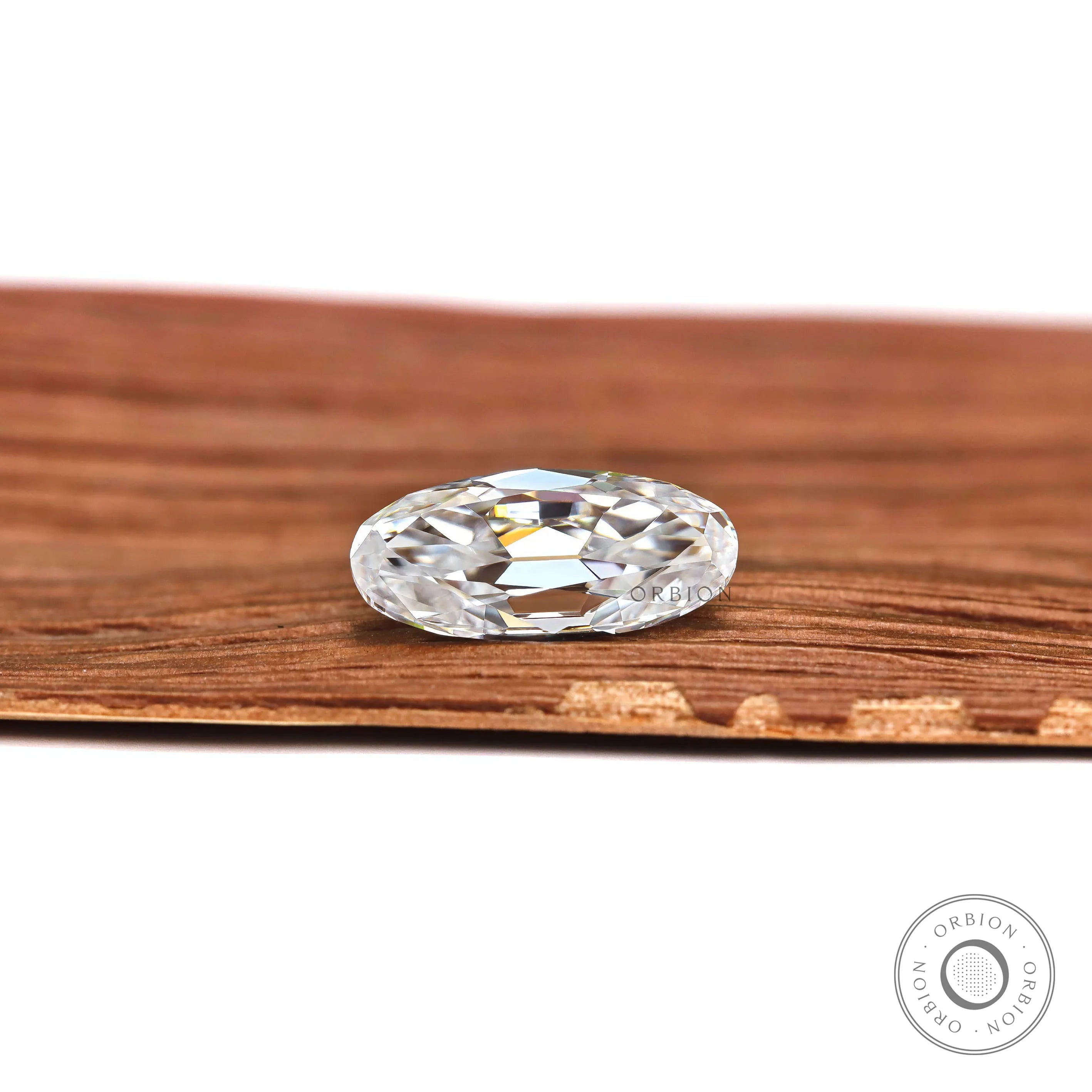 Loose antique moval moissanite 2.50 ct colorless fine gemstone