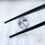 Oval brilliant cut moissanite precision facet pattern