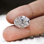 elegant oval loose moissanite ready for custom setting