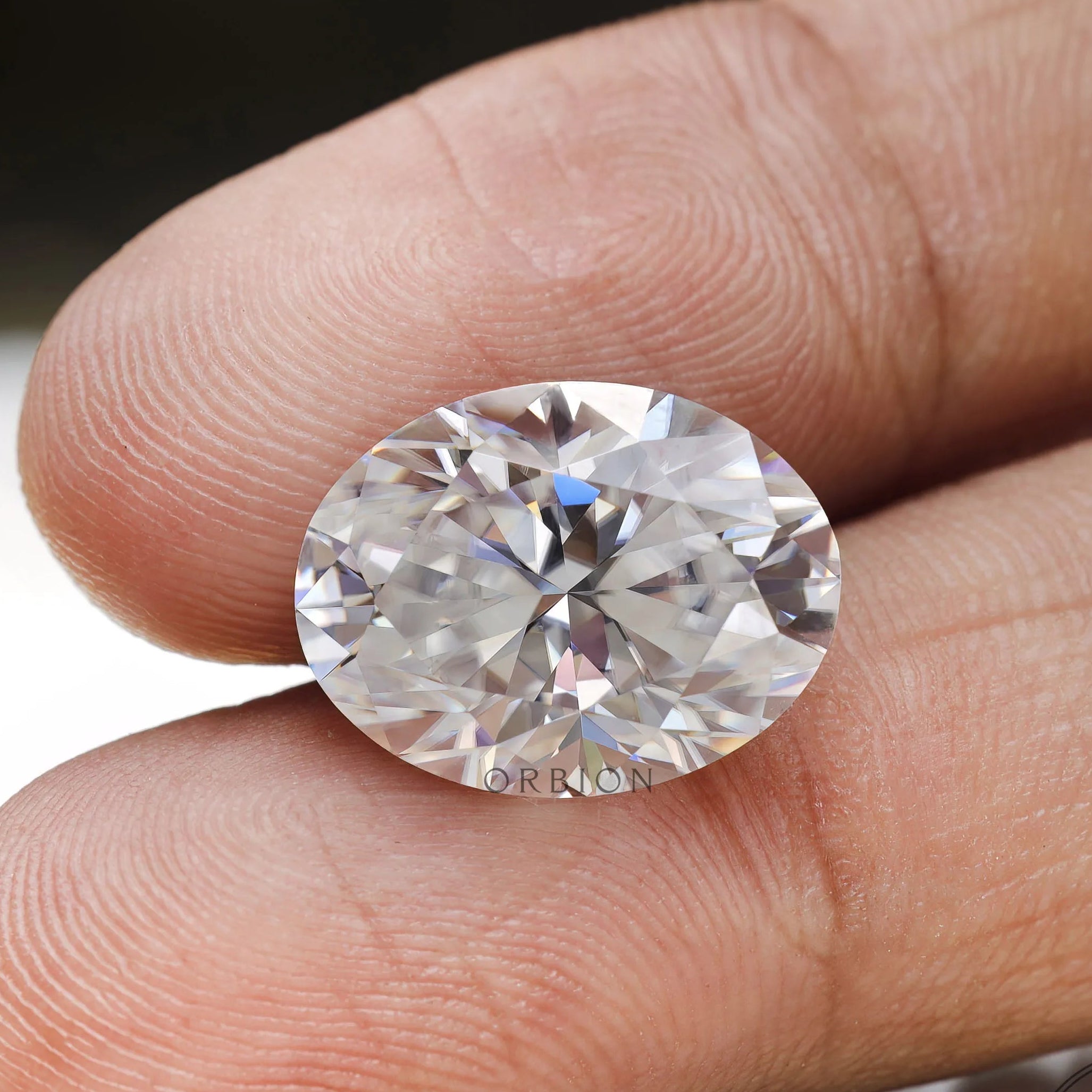 elegant oval loose moissanite ready for custom setting