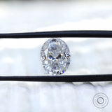 Oval loose moissanite stone with high sparkle and clarity