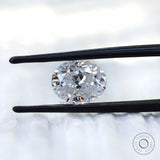 Elegant oval loose moissanite ready for custom setting