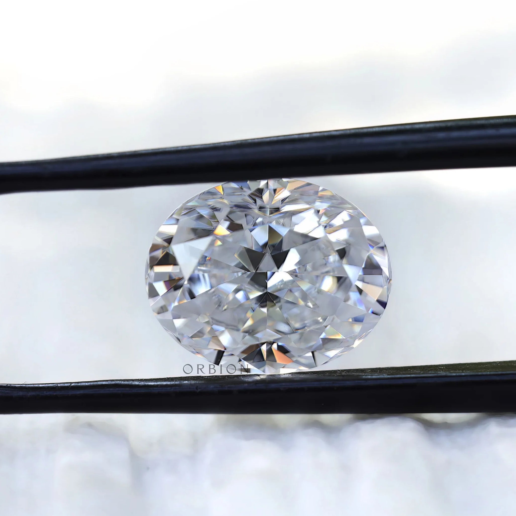 Elegant oval loose moissanite ready for custom setting
