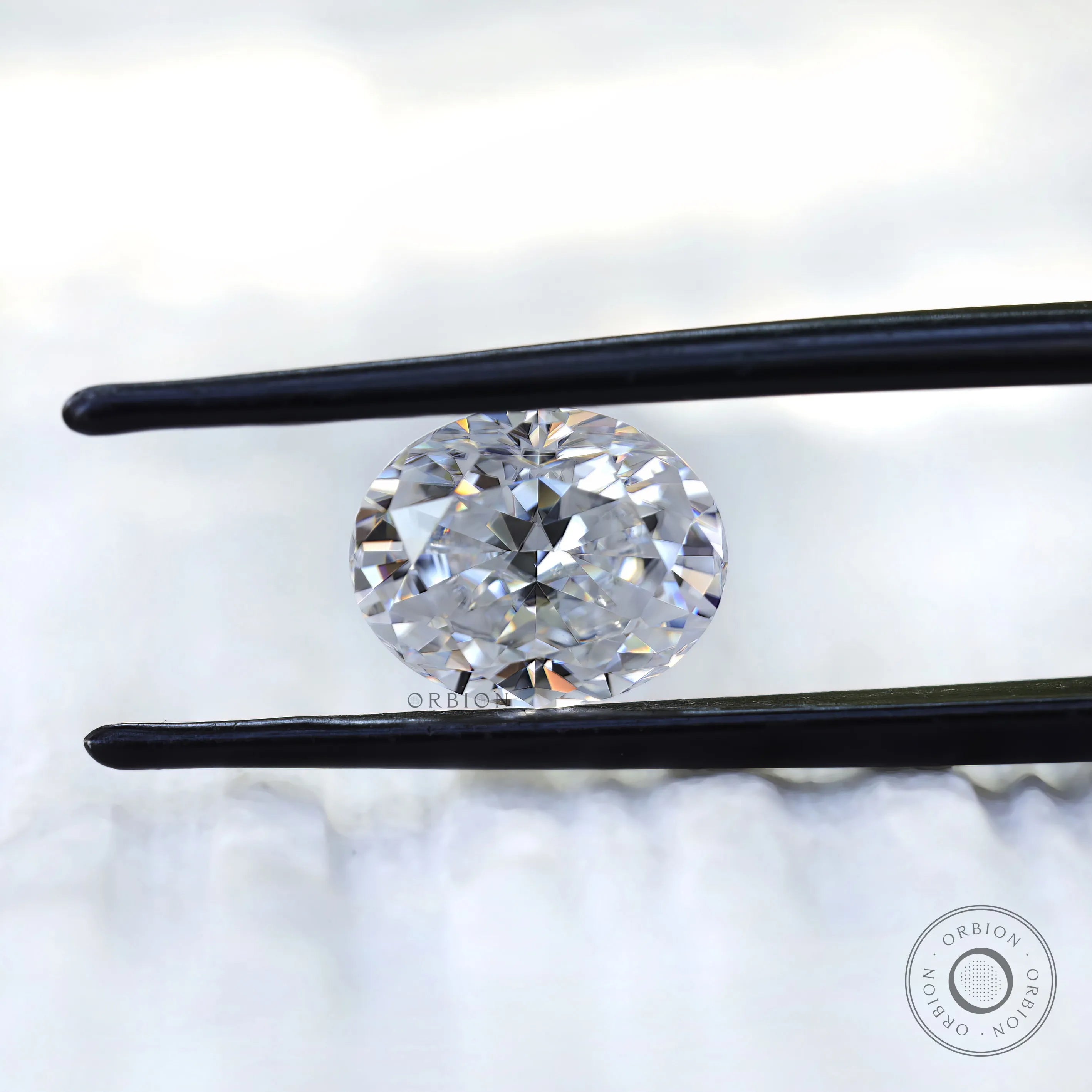 Elegant oval loose moissanite ready for custom setting