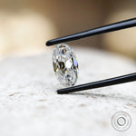 1.50 ct Antique oval moissanite gemstone for engagement ring