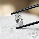 Oval old mine cut moissanite 1.50 ct loose stone