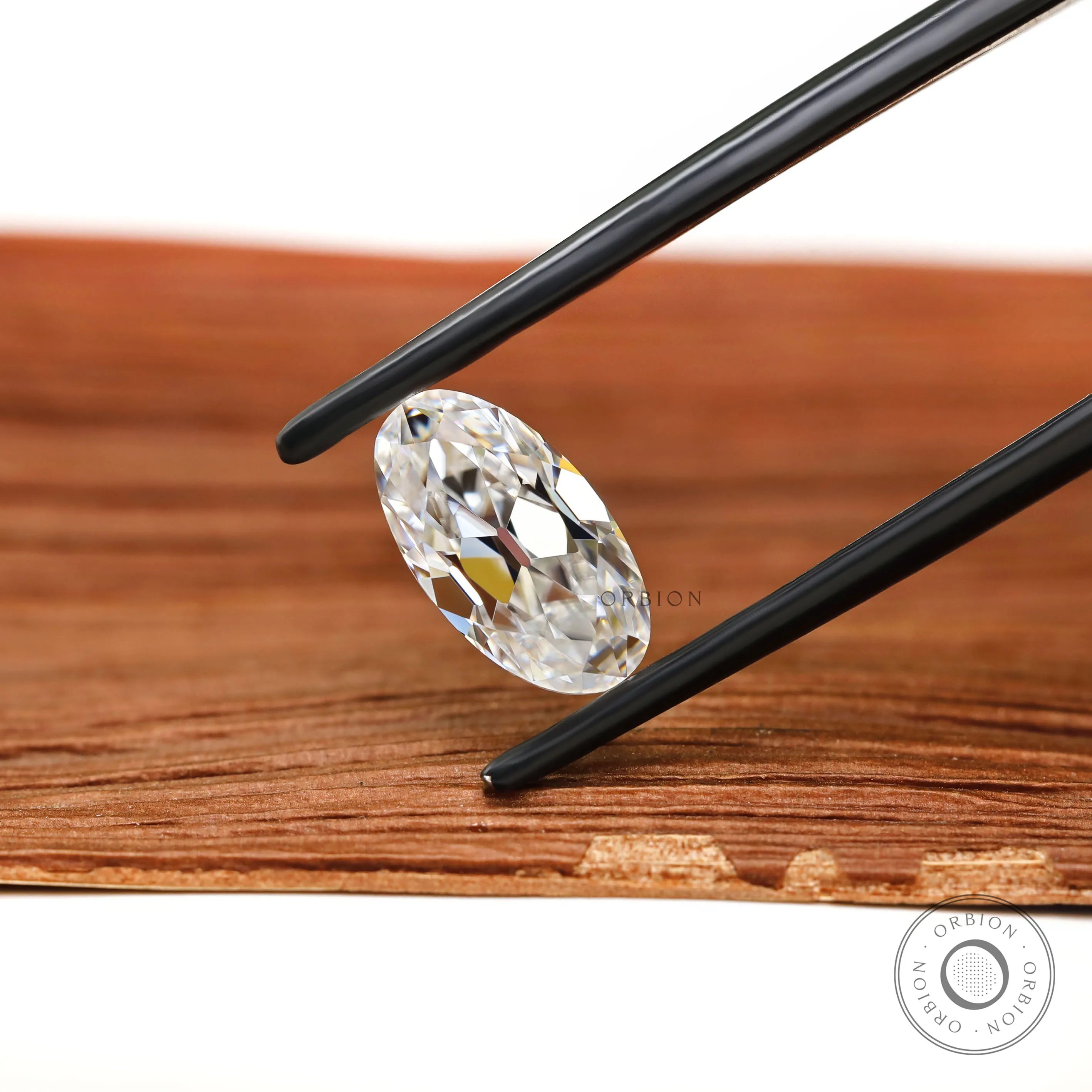 1.50 ct Old mine cut oval moissanite antique cut loose gemstone