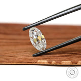 Old mine cut oval moissanite 1.50 ct for custom jewelry