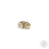 Champagne oval moissanite elegant elongated shape