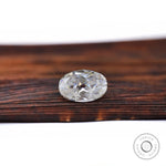 Oval moissanite 3.40 ct old mine cut fine gemstone