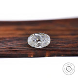 Oval moissanite 3.40 ct old mine cut fine gemstone