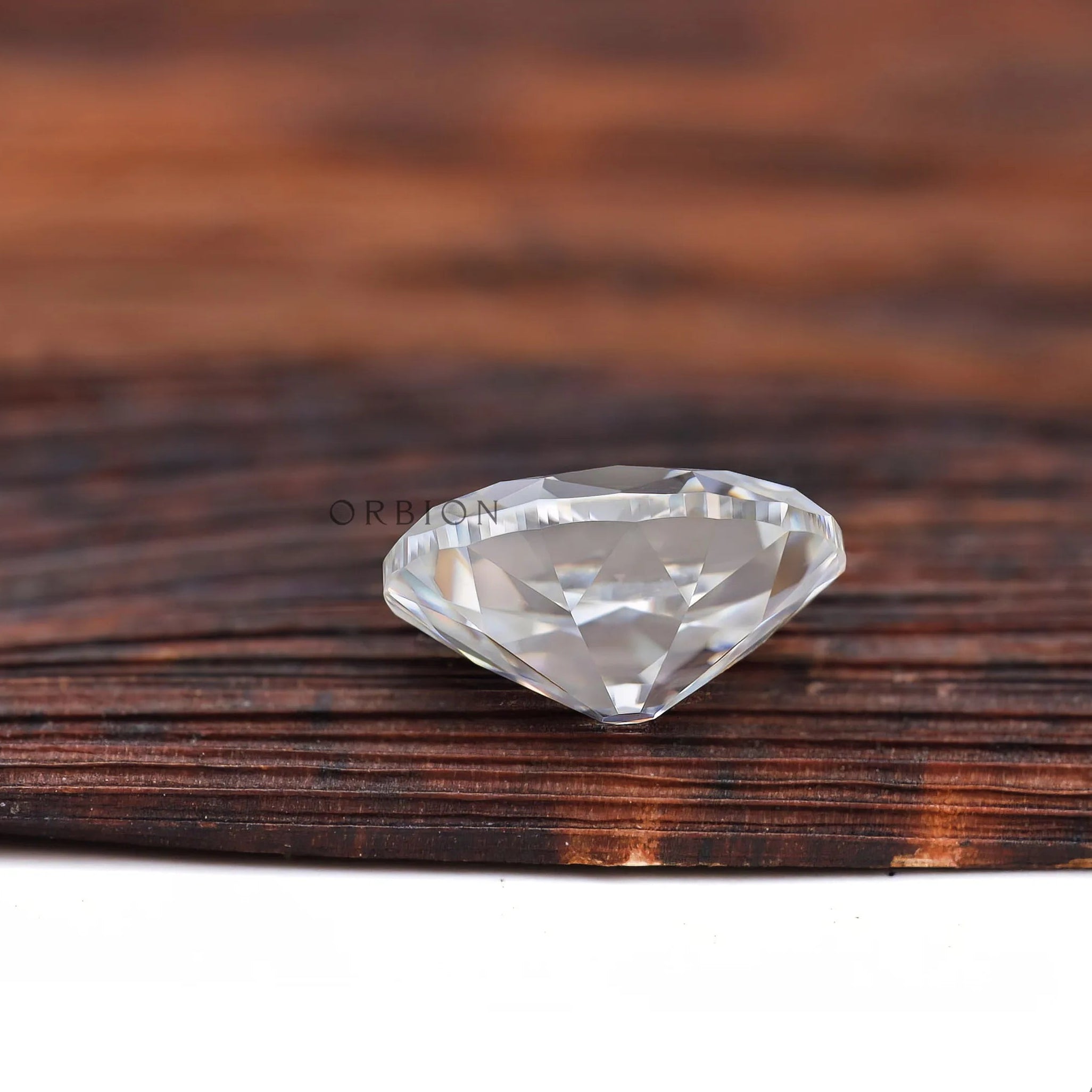3.40 ct Oval moissanite with vintage sparkle and antique cut detail