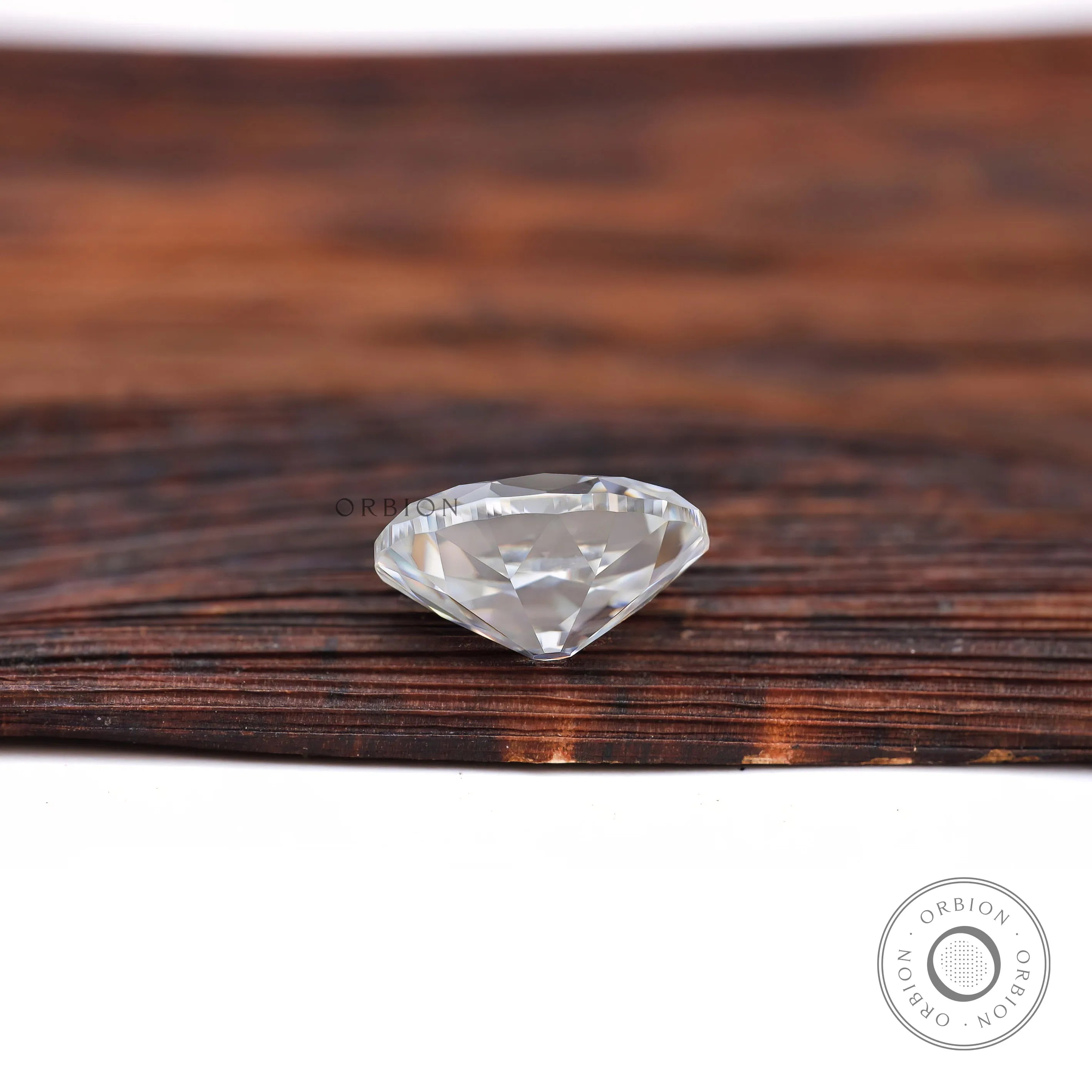 3.40 ct Oval moissanite with vintage sparkle and antique cut detail