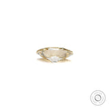 2.35 ct Old mine cut oval champagne moissanite elegant stone