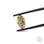 Champagne moissanite oval old mine cut loose gem