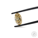 Champagne moissanite oval old mine cut loose gem