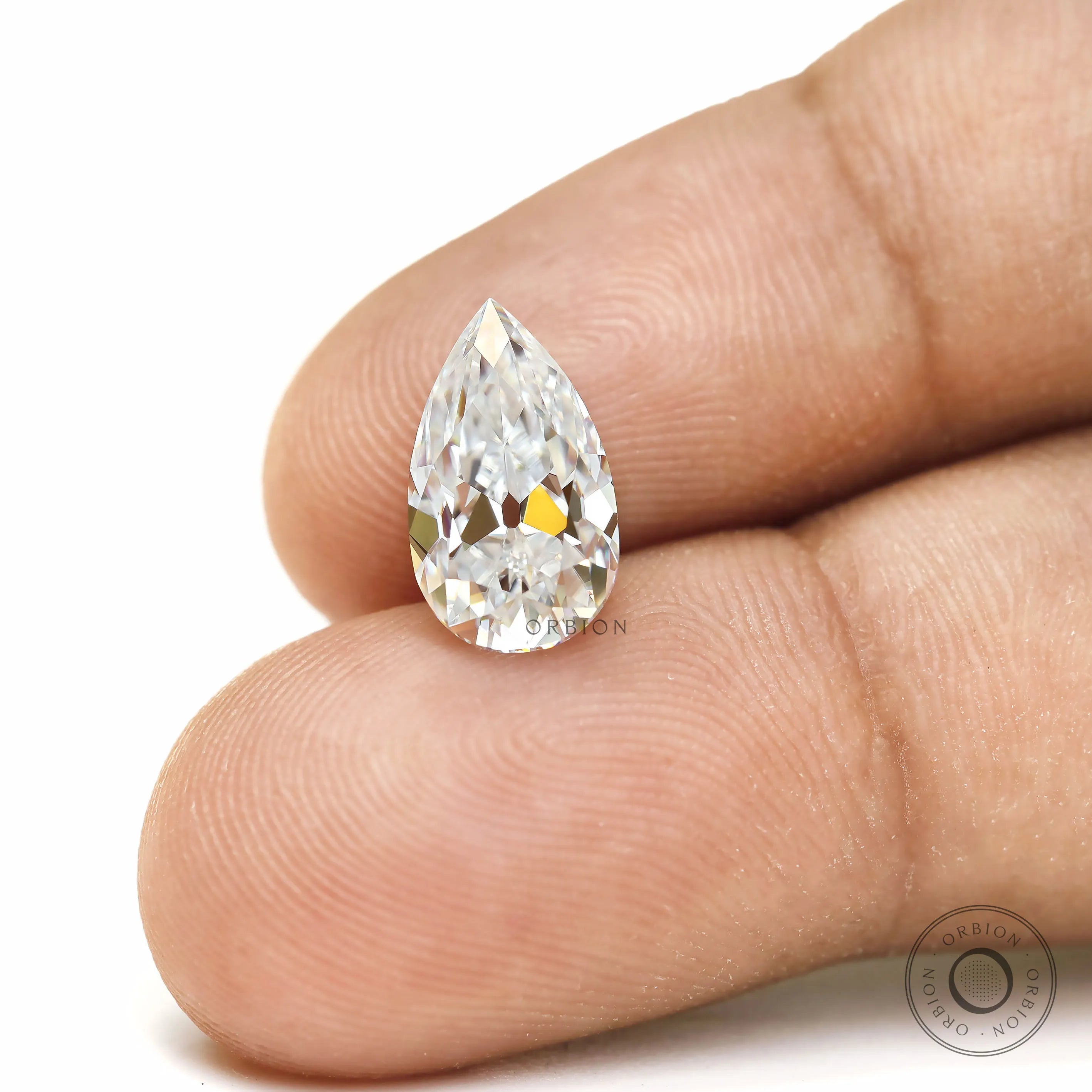 Colorless Pear Shape Moissanite Loose Stone for Custom Rings