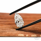 Vintage Inspired Pear Shape Moissanite with VVS Clarity