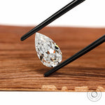 2 CT Old Mine Cut Pear Moissanite Stone for Custom Jewelry