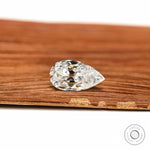 Pear Shaped Colorless Moissanite Diamond Alternative Loose Gem