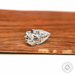 2 Carat Pear Cut Old Mine Moissanite for Ring and Pendant Designs