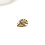 Elegant pear shape moissanite with deep champagne sparkle 3.50 ct
