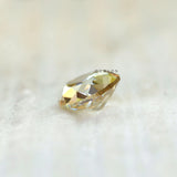 3 ct Pear champagne moissanite loose stone old mine style