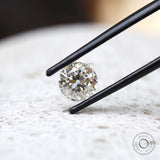 1.40 ct Moissanite round shape with antique european cut loose gem