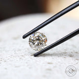 1.40 ct Loose off white moissanite with classic OEC round shape