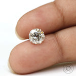 Round old european cut warm moissanite loose stone