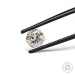 1.40 ct round moissanite with antique old european faceting