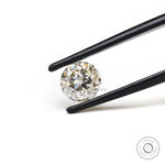 1.40 ct Round moissanite with subtle off white brilliance loose stone