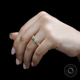 Unique bridal stackable diamond band