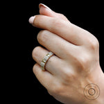 Elegant thick eternity band for women