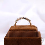Rear profile on ring box showing gallery and prongs