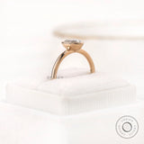 Minimal heart shaped solitaire ring fine jewelry