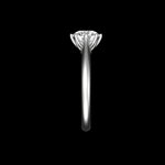 Side view of slim band and flower petal tulip basket.