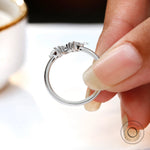 On-hand view showing curved band proportions