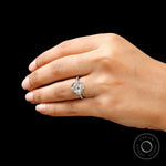Handmade moissanite engagement ring vintage design
